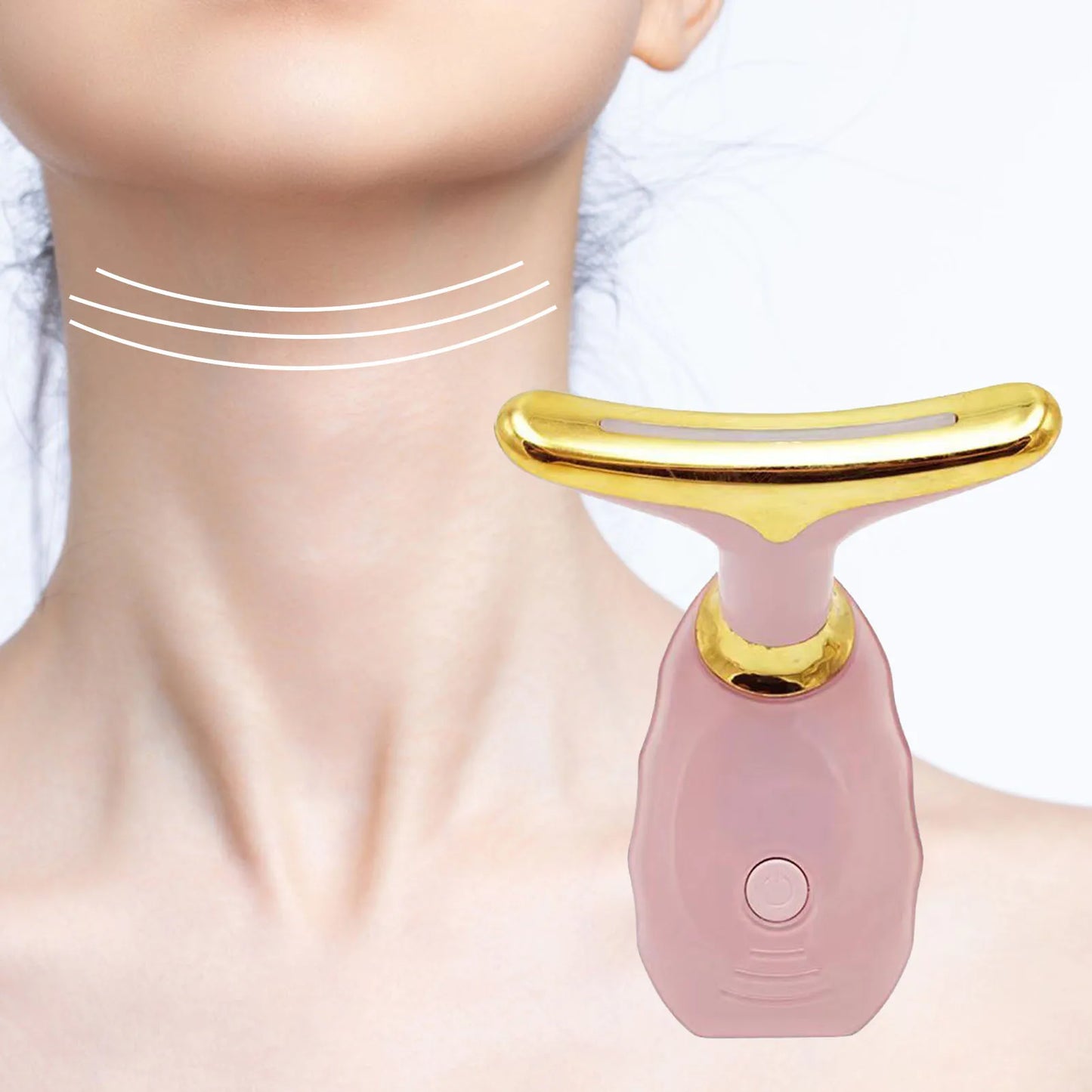 Appareil Anti Rides Visage, Smart LED Massage Visage, 3 Modes cou Appareil de Raffermissement du Visage, 45°C Gua Sha Électrique Appareil de Massage du Visage, Raffermissement et Lifting