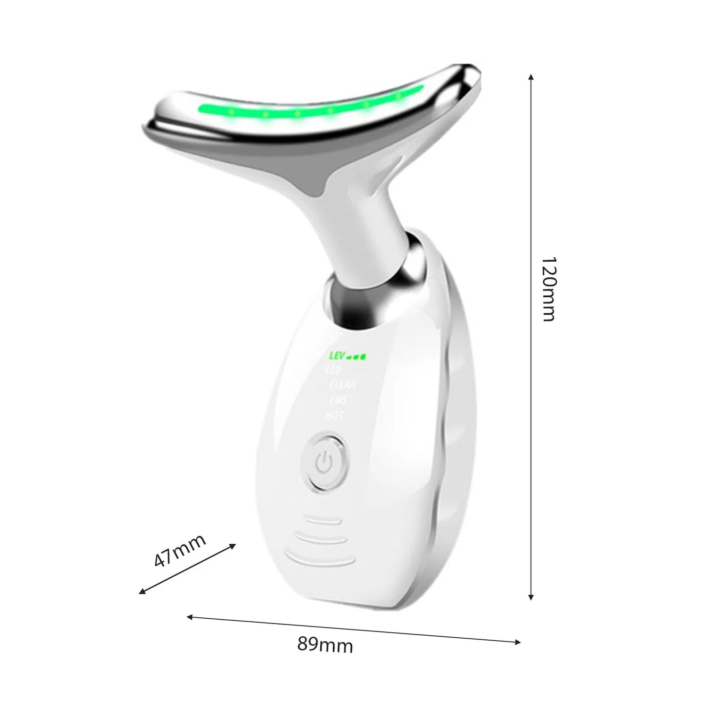 Appareil Anti Rides Visage, Smart LED Massage Visage, 3 Modes cou Appareil de Raffermissement du Visage, 45°C Gua Sha Électrique Appareil de Massage du Visage, Raffermissement et Lifting