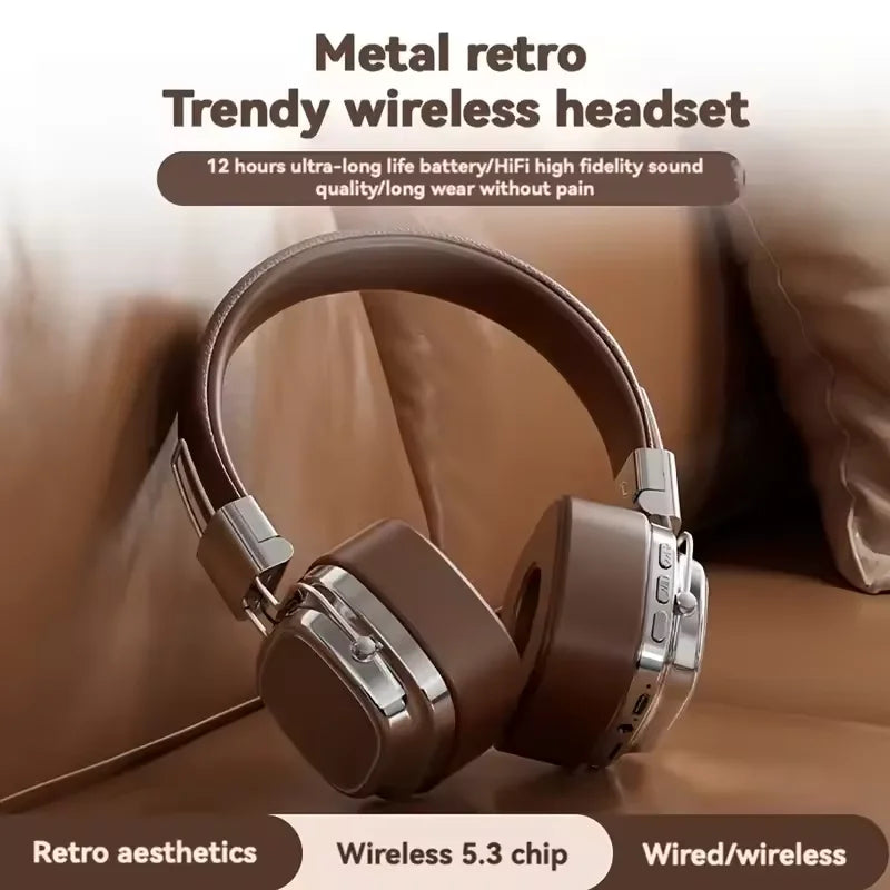 Écouteurs Bluetooth sans fil RC-8 Retro TWS avec double micro et réduction du bruit