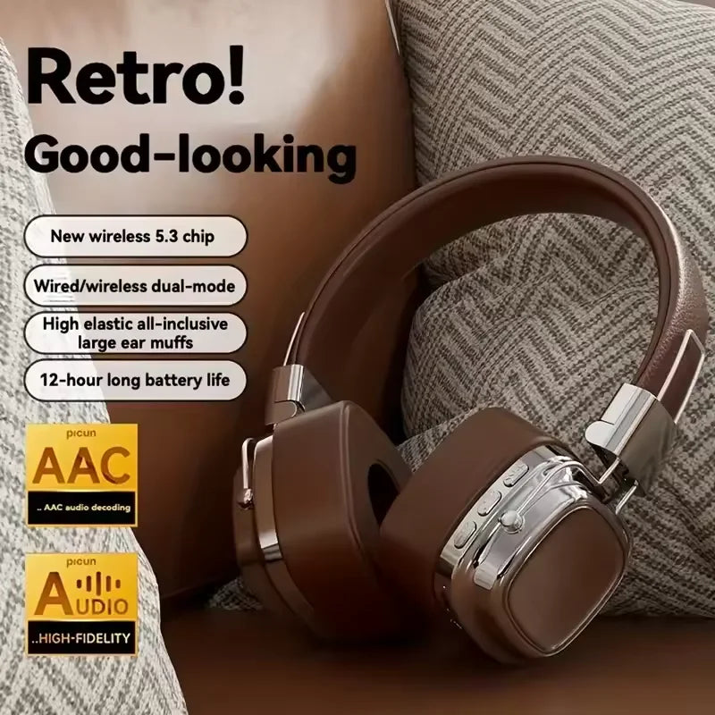 Écouteurs Bluetooth sans fil RC-8 Retro TWS avec double micro et réduction du bruit