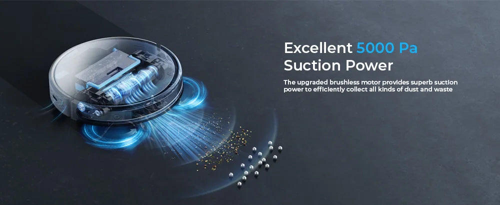 Laresar Clean Robot Aspirador y Fregasuelos, 4000Pa Aspirador Robot, Robot Limpieza Automática 3 en 1, Batería de Larga Duración, Compatible con Alexa/WiFi/App,para Pelo de Mascotas,Piso (Evol 3s)