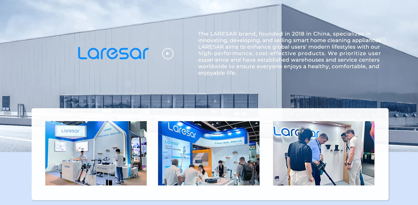 Laresar Clean Robot Aspirador y Fregasuelos, 4000Pa Aspirador Robot, Robot Limpieza Automática 3 en 1, Batería de Larga Duración, Compatible con Alexa/WiFi/App,para Pelo de Mascotas,Piso (Evol 3s)