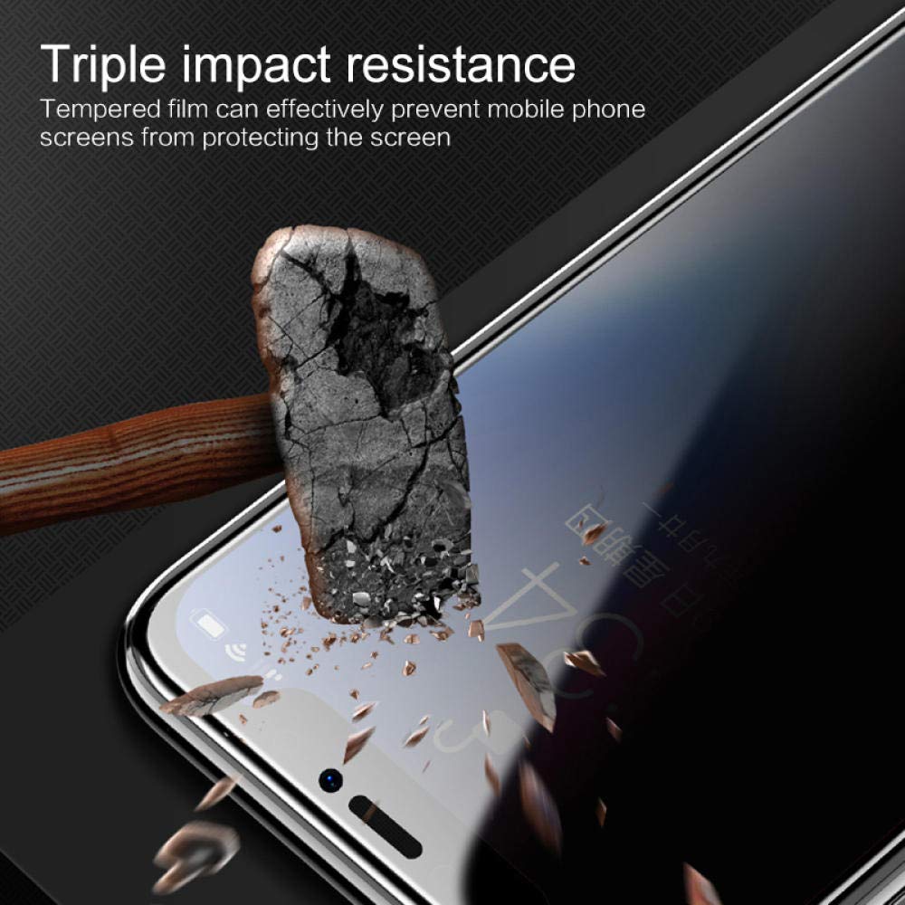 Meilleur verre trempé protecteur d'écran anti-espion de confidentialité complète  3 pièces pour IPhone 7, 8, 7 Plus, 8 Plus