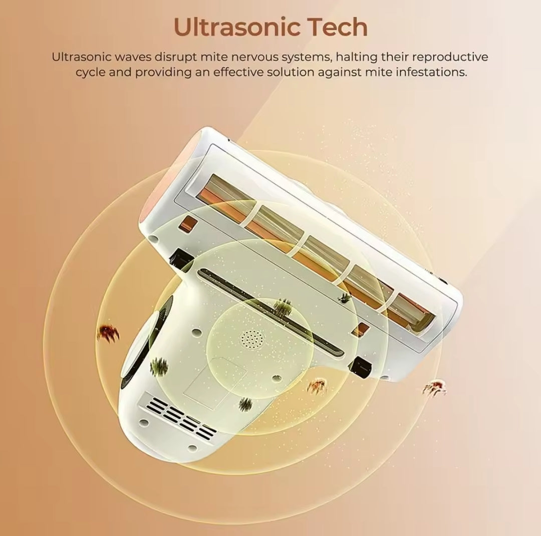 Aspirateur anti-acariens JIGOO J300, 500 W, intelligent, avec lumière UV, capteur d'acariens, affichage numérique intelligent, idéal pour les personnes allergiques, pour le nettoyage des matelas, lits et canapés.